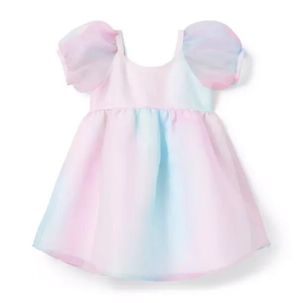 Janie and Jack Disney‎ The Little Mermaid Organza Pearl Dress Girls 12 Pastel